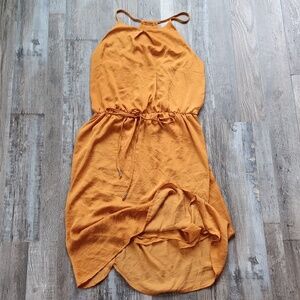NWOT! Mossimo Mustard Gold Midi Dress XL